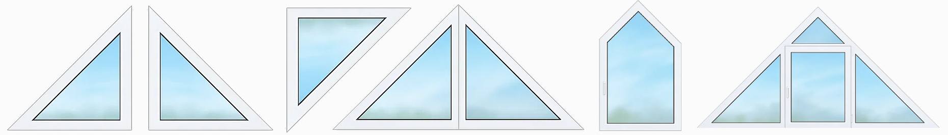 Dreieckiges Fenster Sondertypen und Formen