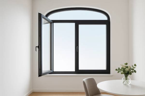 Kurbbogen-Fenster nach Maß aus Kunststoff, Holz oder Alu