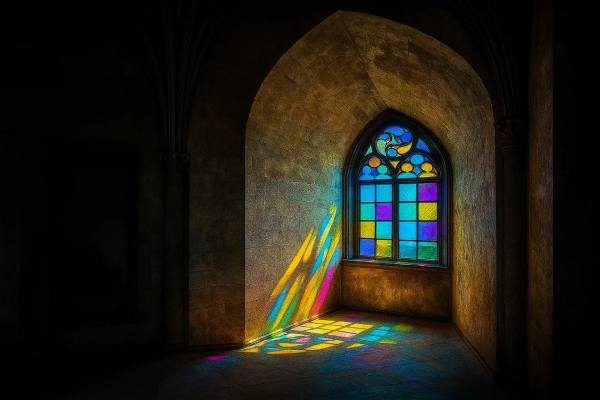 Alte Burg - gotische Spitzenbogenfenster Denkmal