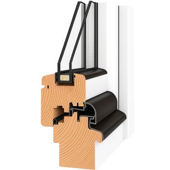 Fenster aus Lärchenholz