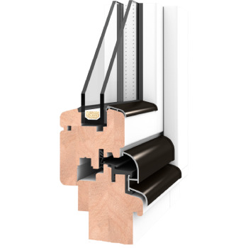 Fenster aus Merantiholz